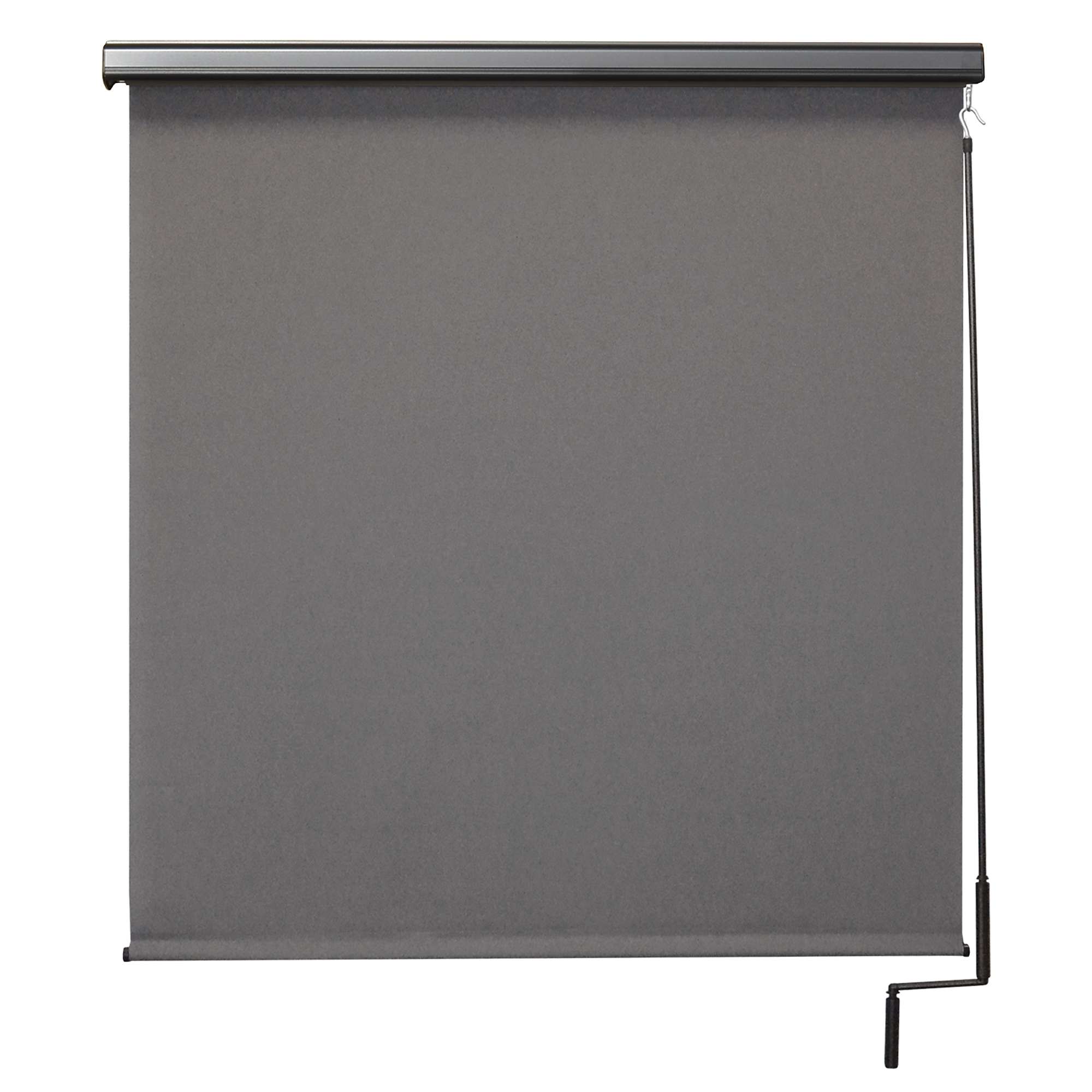 Shade Champ Outdoor Sun Shade with Valance - 96in. x 96in., PVC Coated Polyester, Oil-Rubbed Bronze, Model# 85NT88V